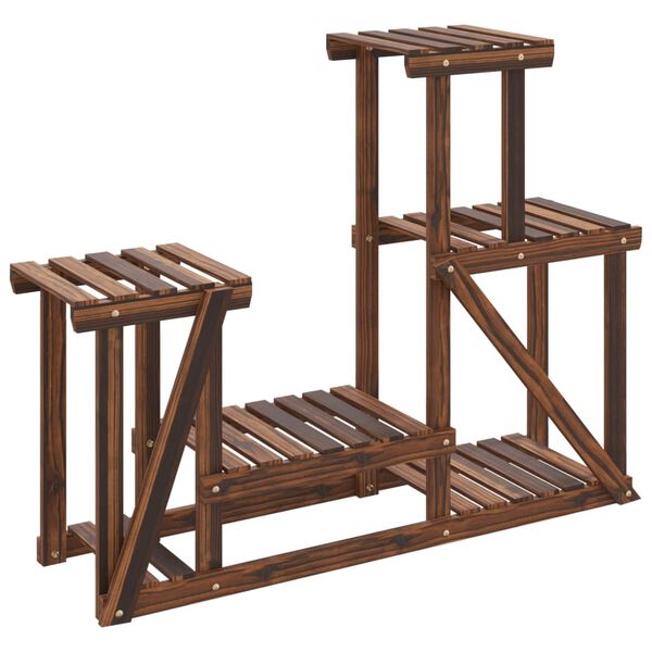 vidaXL Stalak za cvijeće 90 x 25 x 73,5 cm od masivne jelovine