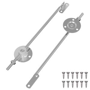 vidaXL &Scaron;arka za podr&scaron;ku poklopcu 2 pcs Srebrno 194 x 36 x 18 mm