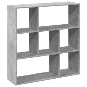 vidaXL Sobna pregrada / regal za knjige sivi 102x29x103,5 cm drveni