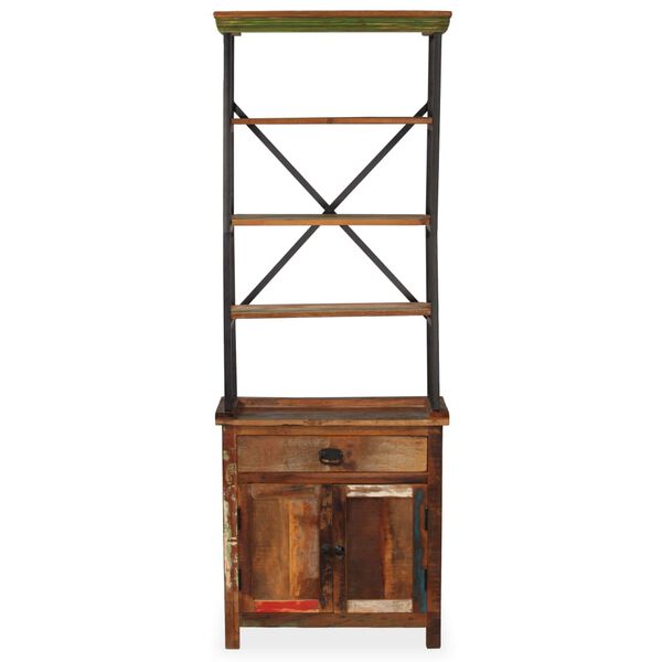 vidaXL Komoda s policama od masivnog recikliranog drva 65 x 30 x 180 cm