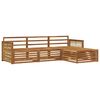 vidaXL Set vanjskih sofa Prirodna 249 x 162,5 x 73 cm