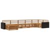 vidaXL Set vanjskih sofa 7 kom. Prirodna