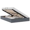 vidaXL Krevet s od storage s madracem Tamno siva 140 x 190 cm Bar&scaron;un