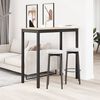 vidaXL Stol za bar Prirodna 110 x 55 x 105 cm Čvrsto borovo drvo