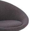 vidaXL Okretna blagovaonska stolica od tkanine smeđe-siva