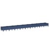 vidaXL Vrtna sadilica s klinovima plava siva 362,5x42,5x28,5 cm PP
