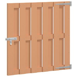 vidaXL Vrtna vrata 100 x 100 cm WPC i aluminij Smeđa