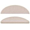 vidaXL Prostirke za stepenice 10 kom 56x17x3 cm poluokrugle boje taupe
