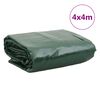 vidaXL Cerada zelena 4 x 4 m 650 g/m&sup2;