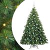 vidaXL Umjetno božićno drvce s stalakom Zelena 180 cm PE i PVC