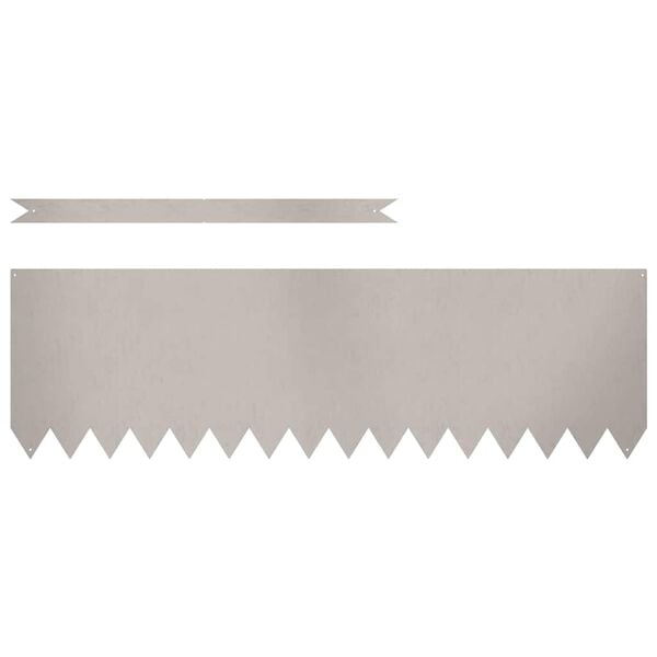 vidaXL Ograda oko Travnjaka 20 pcs Smeđa 100 x 0.05 x 20 cm