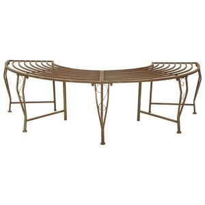 vidaXL Klupa pod drvetom 4-Broj sjedala 160 x 80 x 44 cm Čelik
