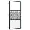 vidaXL Staklena vrata 102,5 x 3,5 x 201,5 cm Aluminij Crna