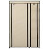 282424 vidaXL Folding Wardrobes 2 pcs Cream 110x45x175 cm Fabric