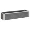 vidaXL Povi&scaron;ena vrtna gredica Siva 100 x 30 x 22 cm WPC i aluminij