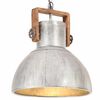 vidaXL Industrijska viseća svjetiljka 25 W srebrna okrugla 40 cm E27