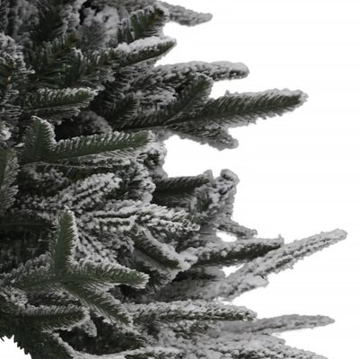 vidaXL Umjetno osvijetljeno božićno drvce sa snijegom 240 cm PVC i PE