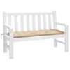 vidaXL Jastuk za vrtnu klupu bež 120 x 50 x 7 cm od tkanine Oxford