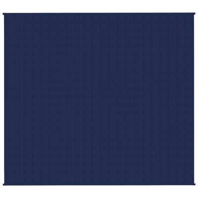 vidaXL Teška deka plava 200x225 cm 9 kg od tkanine