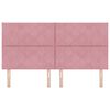 vidaXL Uzglavlje s uzglavljem Ružičasta 180 cm Bar&scaron;un