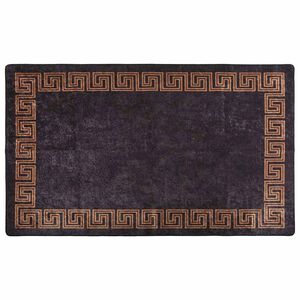 vidaXL Perivi tepih 120 x 180 cm crno-zlatni