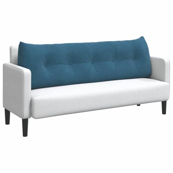 vidaXL Jastuk za leđa Plava 160 x 24 x 50 cm Bar&scaron;un