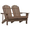 vidaXL Vrtni dvosjed Adirondack od masivne jelovine smeđi