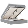 vidaXL Otomanski krevet s madracem svijetlosivi 140x190 cm od tkanine