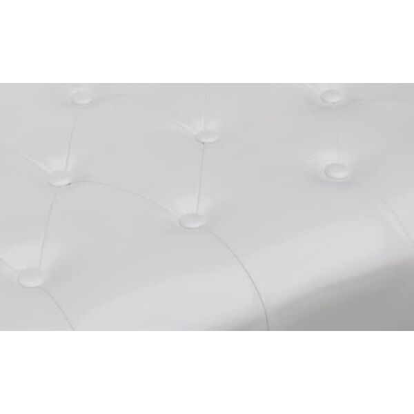 vidaXL Fotelja s otomanom bijela