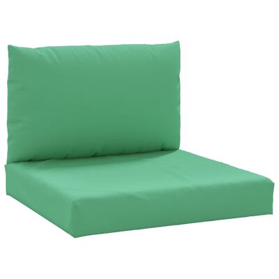 vidaXL Jastuci za sofu od paleta 2 kom zeleni od tkanine
