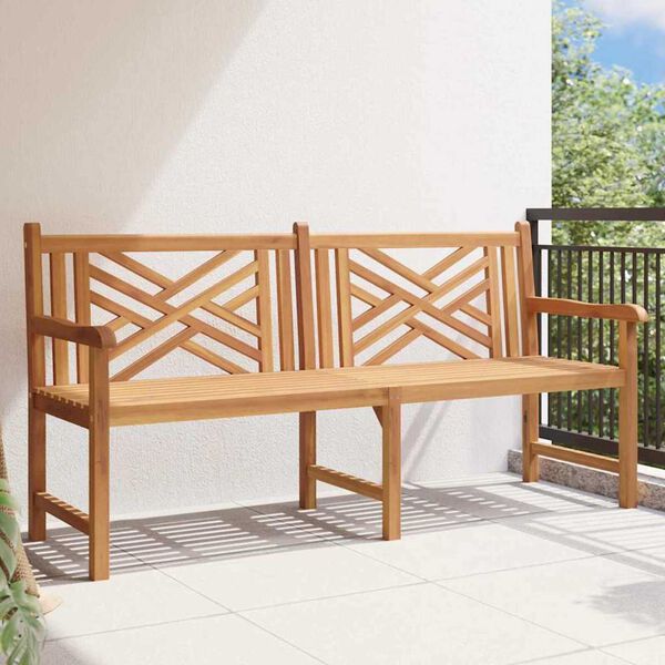 vidaXL Vrtna klupa Smeđa 180 x 60 x 90 cm Masivna tikovina