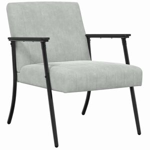 vidaXL fotelja Svijetlo siva 59 x 75 x 78 cm Bar&scaron;un