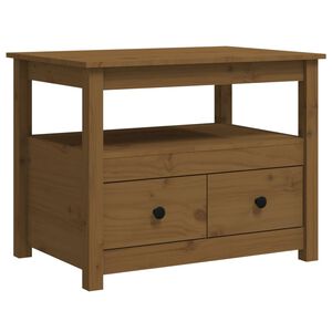 vidaXL Stolić za kavu boja meda 71x49x55 cm od masivne borovine