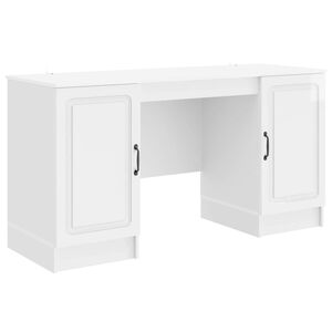 vidaXL Stol Bijela visokog sjaja 142,5 x 50 x 75 cm Konstruirano drvo