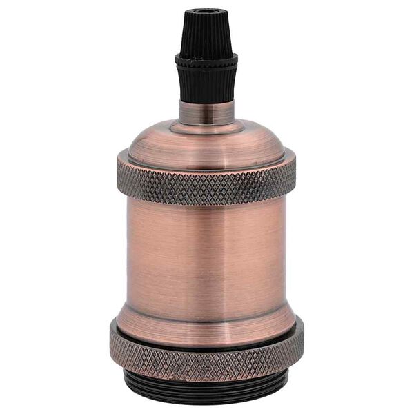 vidaXL Grla za žarulje 2 kom crvena bronca E27