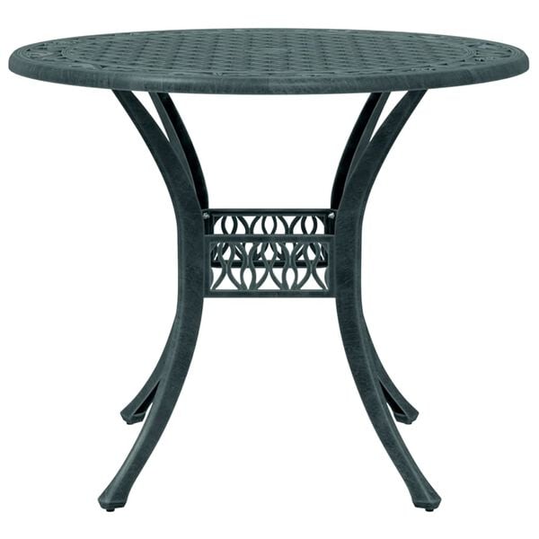 vidaXL 3-dijelni bistro set zeleni od lijevanog aluminija
