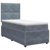 vidaXL Boxspring krevet s madracem Tamnosiva 80 x 200 cm Bar&scaron;un