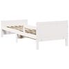 vidaXL Krevetna konstrukcija Bijelo 80 x 200 cm Konstruirano drvo