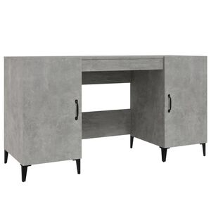 vidaXL Radni stol boja betona 140 x 50 x 75 cm od konstruiranog drva