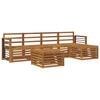 vidaXL Set vanjskih sofa 6 kom. Prirodna
