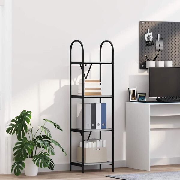 vidaXL Polica Siva Sonoma 40 x 30 x 146 cm Konstruirano drvo