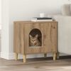 vidaXL Mačja Kuća Umjetnička hrastovina 51 x 30 x 52 cm