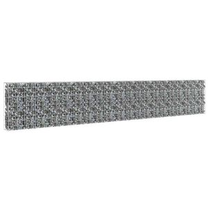 vidaXL Gabionski zid s poklopcima od pocinčanog čelika 600 x 30 x 100 cm