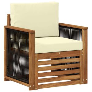 vidaXL Srednja sofa za van Prirodna