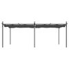 vidaXL Pergola s pomičnim krovom antracit 589x292x230 cm