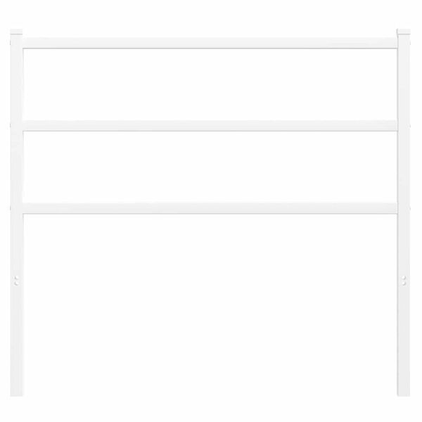 vidaXL Metalno zamjensko uzglavlje bijelo 107 cm