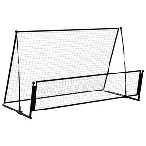 vidaXL 2 u 1 nogometni odskočni gol 202 x 104 x 120 cm čelični