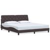 vidaXL Okvir za krevet bez madraca tamnosmeđi 180x200 cm od tkanine