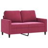 vidaXL 3-dijelni set sofa s jastucima crvena boja vina bar&scaron;unasti