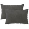 vidaXL Presvlaka za jastuk 2 pcs HEERLEN Tamnosiva 30 x 50 cm Bar&scaron;un